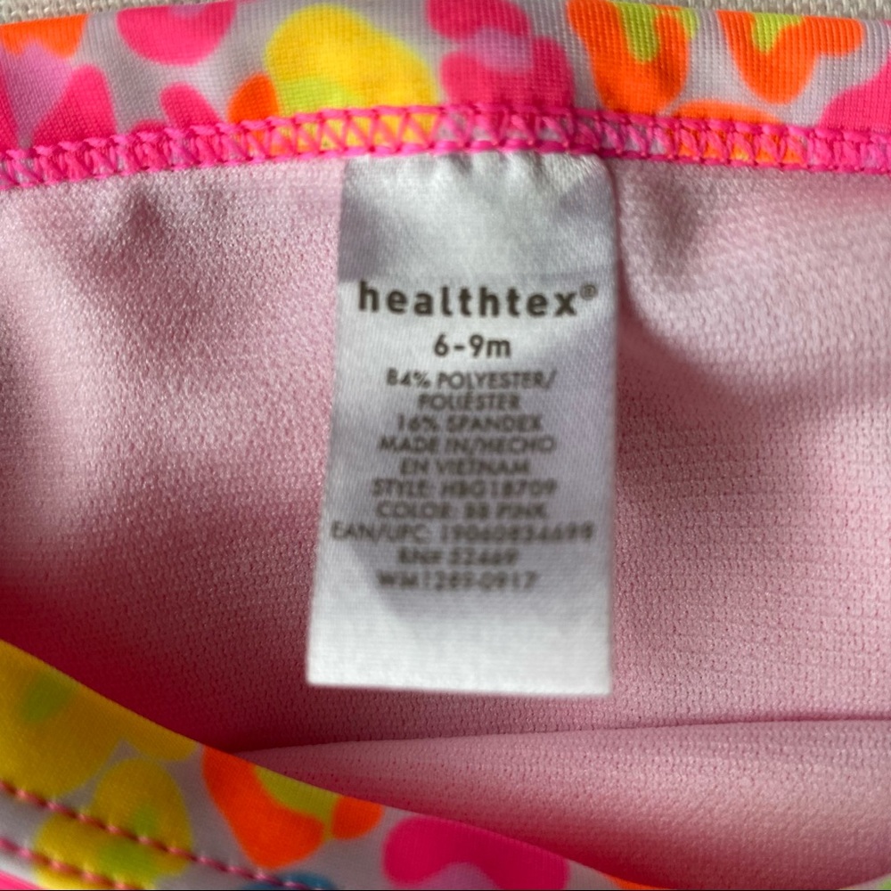 Swimsuit 6 9 Months 2 piece bikini Bathing Suit Bikini Pink EUC Ruffle skirt - Picture 13 of 13